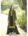 Dark Green Latest Designer Party Wear Velvet Salwar Suit
