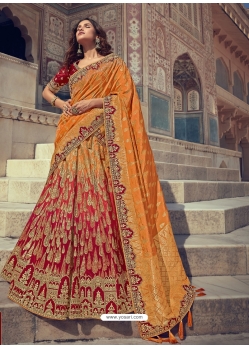 Multi Colour Heavy Designer Wedding Wear Lehenga Choli