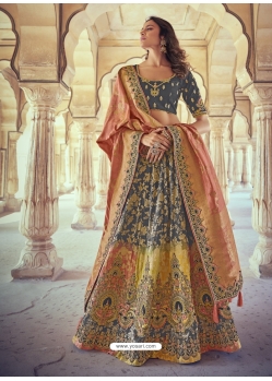 Multi Colour Heavy Designer Wedding Wear Lehenga Choli