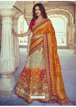 Multi Colour Heavy Designer Wedding Wear Lehenga Choli