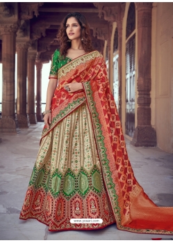 Multi Colour Heavy Designer Wedding Wear Lehenga Choli