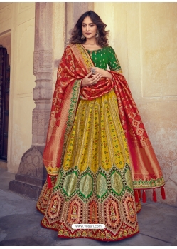 Corn Heavy Designer Wedding Wear Lehenga Choli