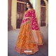 Orange Heavy Designer Wedding Wear Lehenga Choli