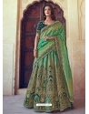 Jade Green Heavy Designer Wedding Wear Lehenga Choli