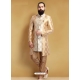 Cream Exclusive Readymade Designer Indowestern Sherwani