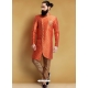 Orange Exclusive Readymade Designer Indowestern Sherwani