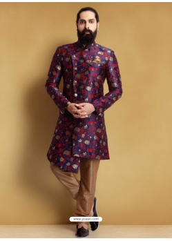 Multi Colour Exclusive Readymade Designer Indowestern Sherwani