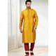 Yellow Exclusive Readymade Designer Kurta Pajama