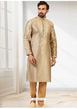 Gold Exclusive Readymade Designer Kurta Pajama