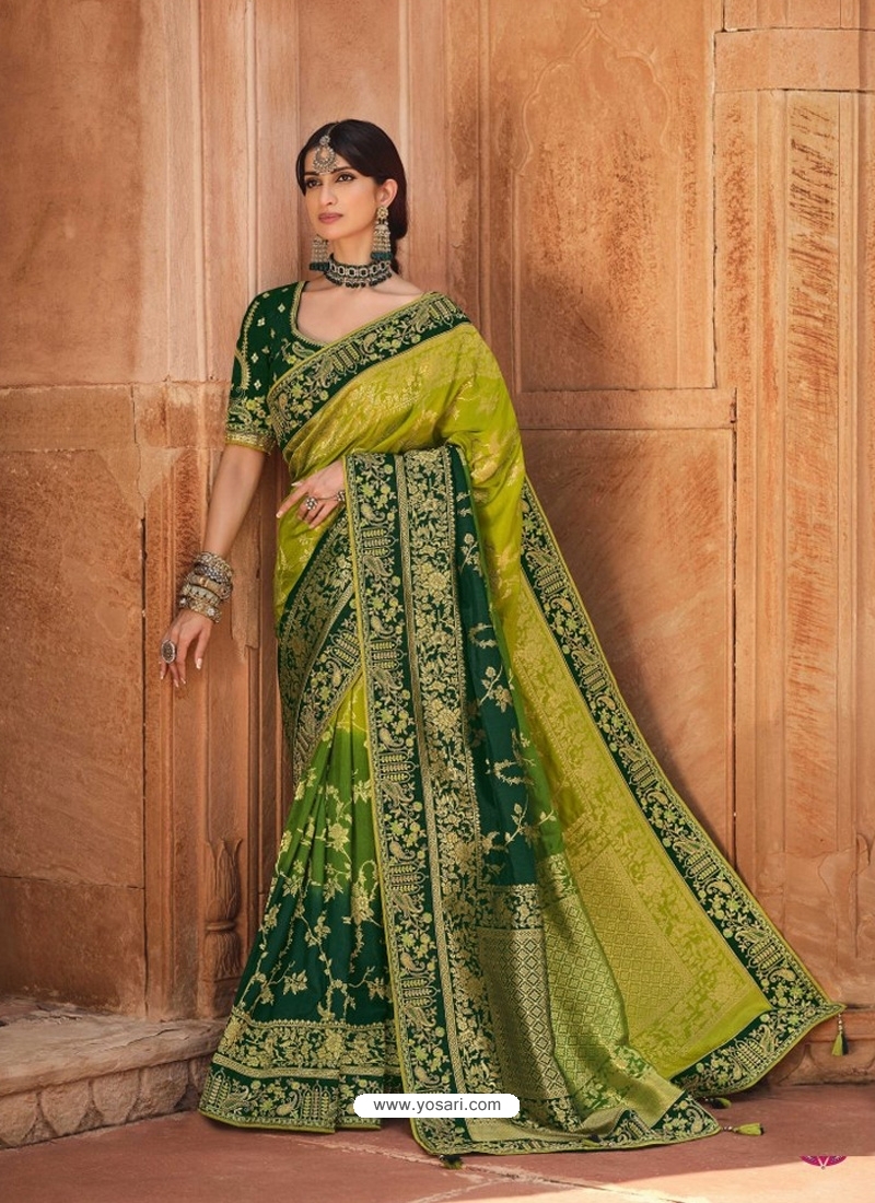Multi Colour Designer Traditional Wear Pure Dola Silk Sari