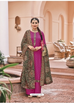Rani Designer Party Wear Heavy Faux Georgette Salwar Suit