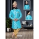 Turquoise Exclusive Readymade Designer Indowestern Sherwani