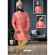 Peach Exclusive Readymade Designer Indowestern Sherwani