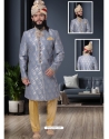 Grey Exclusive Readymade Designer Indowestern Sherwani