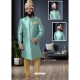 Aqua Mint Exclusive Readymade Designer Indowestern Sherwani