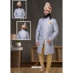 Silver Exclusive Readymade Designer Indowestern Sherwani