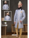 Silver Exclusive Readymade Designer Indowestern Sherwani