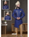 Royal Blue Exclusive Readymade Designer Indowestern Sherwani