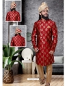 Maroon Exclusive Readymade Designer Indowestern Sherwani