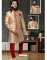 Gold Exclusive Readymade Designer Indowestern Sherwani