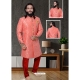 Peach Exclusive Readymade Designer Indowestern Sherwani