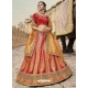 Red Heavy Designer Wear Pure Premium Silk Lehenga Choli