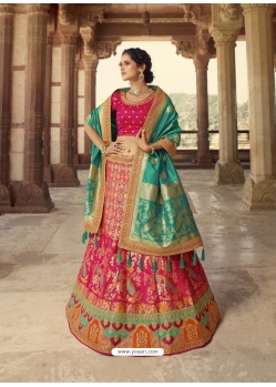 Rani Heavy Designer Wear Pure Premium Silk Lehenga Choli