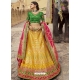 Yellow Heavy Designer Wear Pure Premium Silk Lehenga Choli