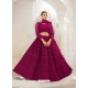 Medium Violet Designer Bridal Wear Net Lehenga Choli