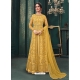 Yellow Designer Party Wear Butterfly Net Anarkali Suit