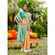 Light Orange Designer Wedding Wear Soft Silk Sari