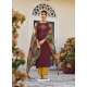 Maroon Readymade Embroidered Designer Viscose Palazzo Suit