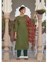 Mehendi Readymade Embroidered Designer Viscose Palazzo Suit