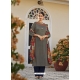 Grey Readymade Embroidered Designer Viscose Palazzo Suit