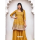 Mustard Heavy Designer Wedding Heavy Blooming Georgette Salwar Suit