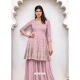 Mauve Heavy Designer Wedding Heavy Blooming Georgette Salwar Suit