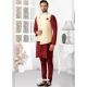 Maroon Exclusive Readymade Designer Kurta Pajama With Jacket