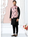 Black Exclusive Readymade Designer Kurta Pajama With Jacket