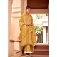 Mustard Designer Party Wear Cotton Silk Salwar Suit