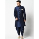 Navy Blue Exclusive Readymade Indo-Western Dhoti Style Kurta Pajama