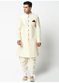 Off White Exclusive Readymade Indo-Western Dhoti Style Kurta Pajama