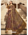Marigold Designer Party Wear Silk Sari