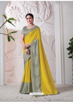 Corn Designer Wedding Wear Viscose Silk Sari