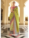Green Designer Wedding Wear Silk Sari