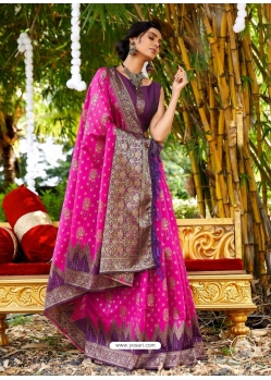 Rani Designer Wedding Wear Soft Silk Sari