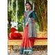 Red Designer Wedding Wear Soft Silk Sari