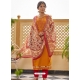 Mustard Designer Cotton Satin Salwar Suit