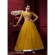 Yellow Designer Wedding Wear Net Lehenga Choli