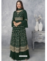 Dark Green Designer Real Georgette Salwar Suit