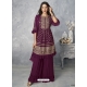 Purple Designer Real Georgette Salwar Suit